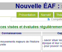 Site EAF, phm-lettres.fr